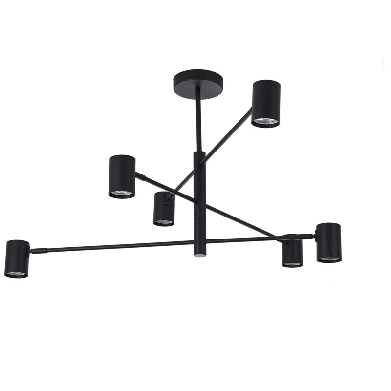 Teague 6 - Light Sputnik Chandelier, Black