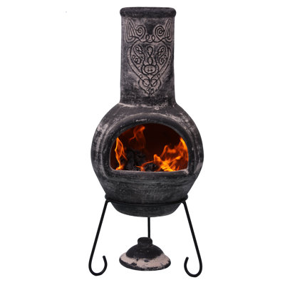 Wulfryc Column Clay Smokeless Chimnea