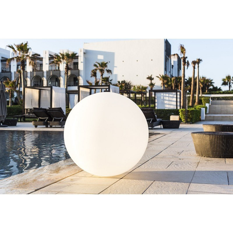 Globe LED Outdoor Floating Light, 19.7" H x 19.7" W x 19.7" D