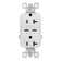 Pass & Seymour 20 Amp Commercial Grade Tamper Resistant Ultra Fast Plus 30W Power Delivery USB Type C/C Outlet