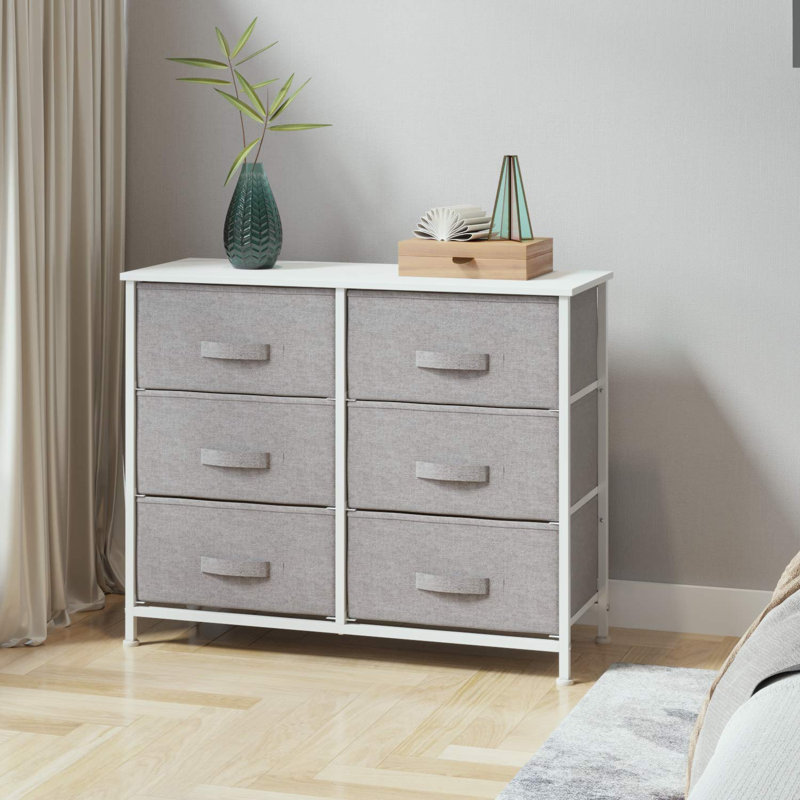 Flickinger Iron 6 - Drawer Chest of Drawers, Grey