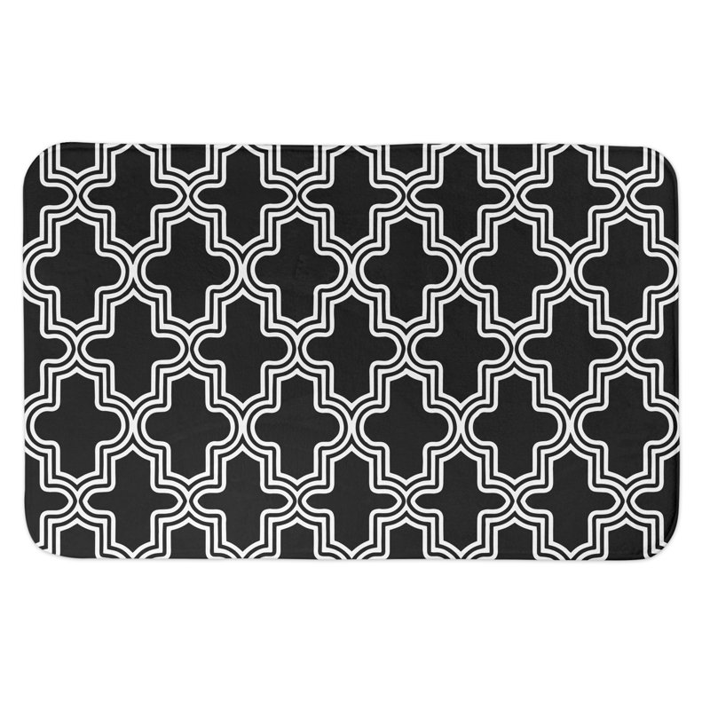 Non-Slip Bath Rug, Black