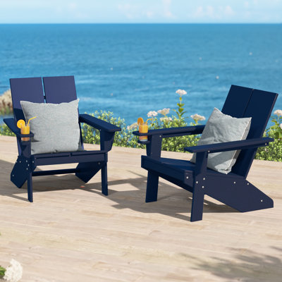 Modern Poly Adirondack Chair (Set Of 2)