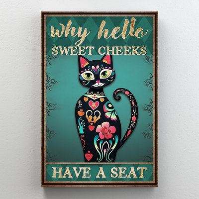 Impression sur toile, "Cat pourquoi bonjour les joues douces"