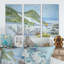 «Child Walking the Beach - Nautical & Coastal», ensemble de 3 toiles encadrées-545749405-545749406