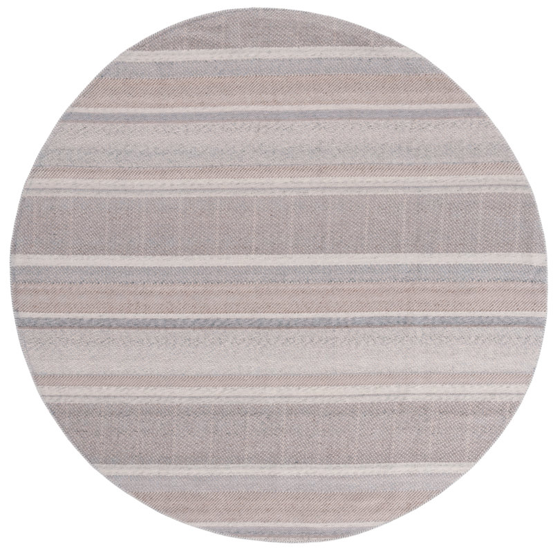 Abrahamsen Performance Striped Rug, Round 7'