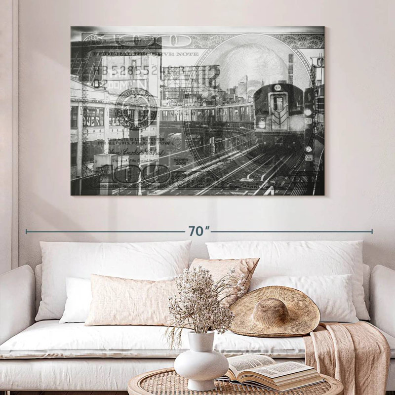 Sireci Manhattan Dollars Line 7, 34" H x 51" W
