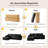 106" Compression Couch L-shape, Soft Boneless Sectional Sofa Deep Seat with Chaise for Living Room-921956315