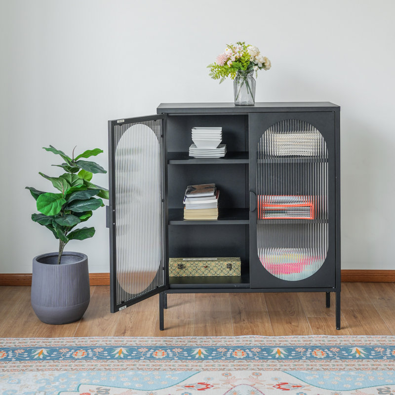 Ixbury 35.43'' Wide 3 - Shelf Storage Cabinet