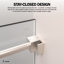 Porte de douche coulissante simple sans cadre avec verre transparent de 3/8 po de l 56 à 60 po x H 79 po Radiance-96703174