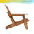 Oversized Wooden Outdoor Folding Adirondack Chair, Patio Lounge Chair – Solid Hemlock Wood, 330-lb Capacity – Pre-Assembled Backrest