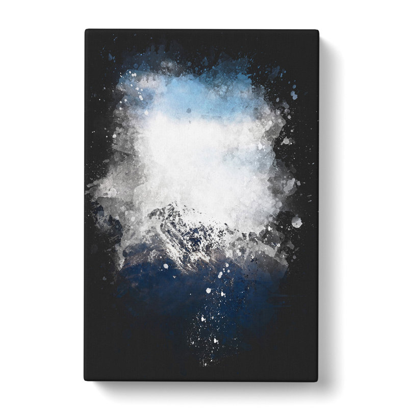 New Zealand Mountain Tops - Wrapped Canvas Painting, 50cm H x 35cm W x 3cm D