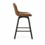 Tabouret de comptoir pivotant 26 po avec siège en similicuir-889499214