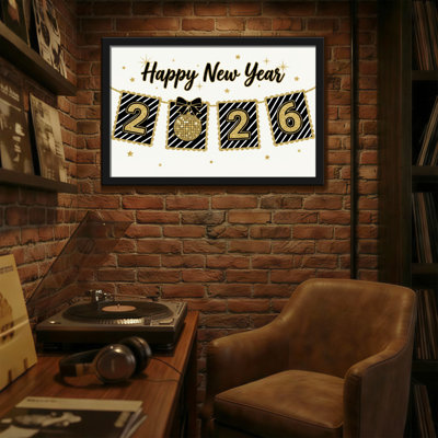 Fashion Happy New Year 2026 Banner Design