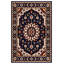 Tapis marocain beige / brun en coton et polyester à imprimé numérique Albasa Collection-146336561