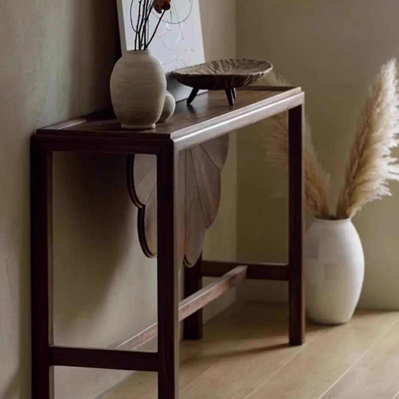 New Chinese Style Solid Old Elm Wood Console Table, 31.5" H x 47.2" W x 13.8" D