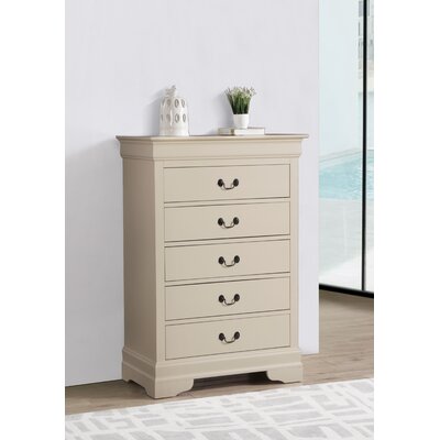 Louis Phillipe 5 Drawer 33'' W Chest -  Glory Furniture, G3175-CH