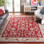 Tapis intérieur / extérieur rouge crocheté à la main Harkins-17849619