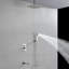 Système de douche de plafond de 12 pouces avec douchette à main à poignée simple Ensemble de garniture de douche en laiton moderne avec bec de baignoire-116644055