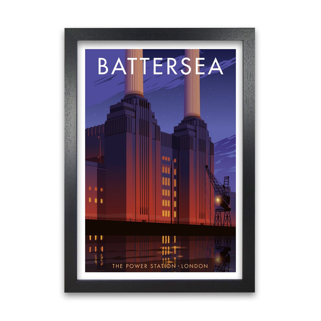 Grafikdruck Battersea von Stephen Millership