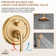 Retro Wall Mount 2 Function Rainfall Shower System with 3 Setting Handheld, Rough-In Valve and Diverter