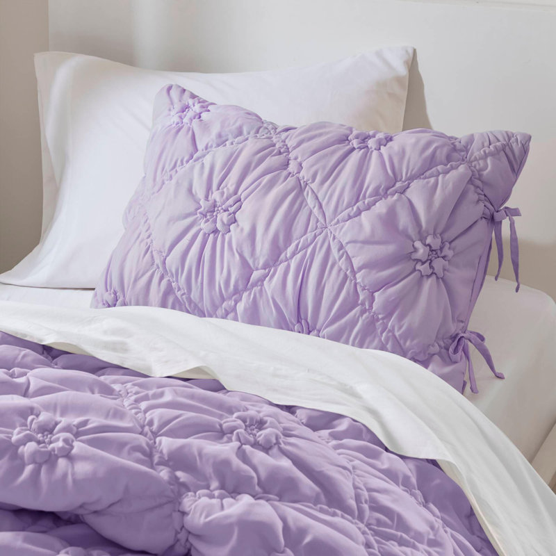 2PCS Twin Comforter Set, Twin Comforter + 1 Standard Sham