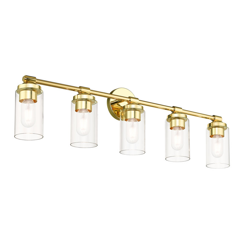 Ashveen 5 - Light Dimmable Vanity Light, Polished Brass