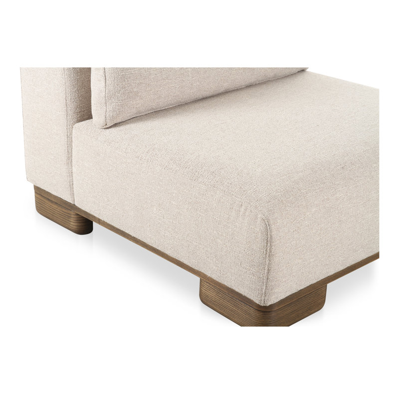 JUNE SLIPPER CHAIR PERFORMANCE FABRIC OATMEAL, Beige 
