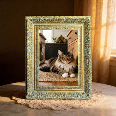Antique Gold 3 PCS Cozy Picture Frame for 8" x 10" Photos and Home Decor