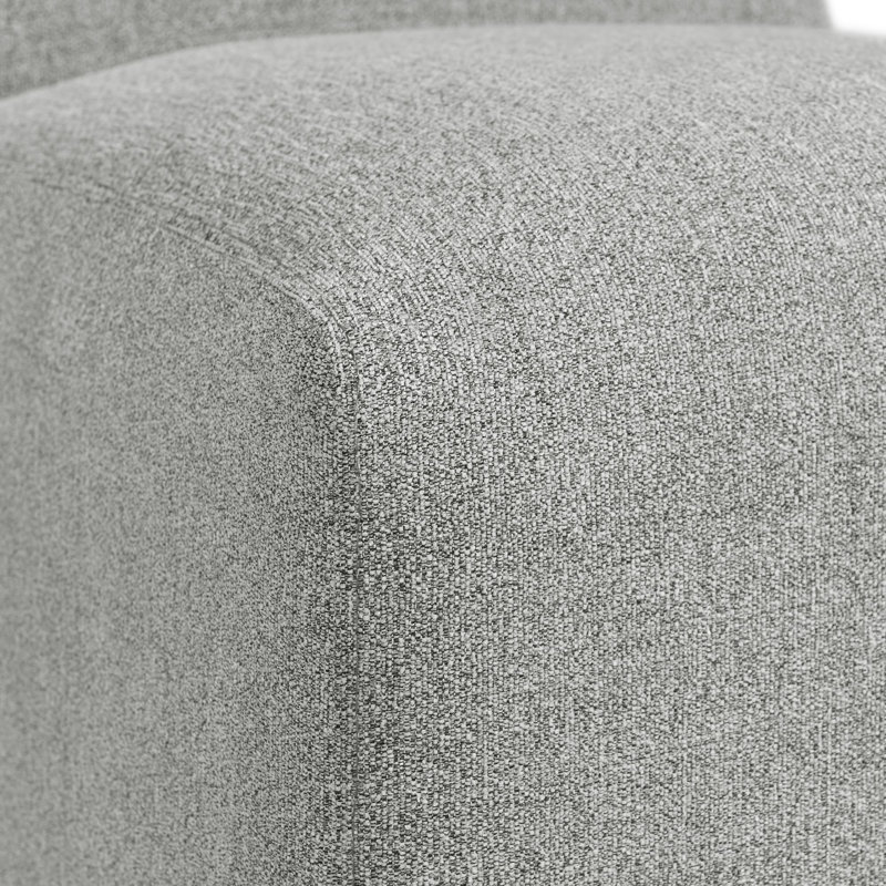 Chaise de salle à manger rembourrée Sinclair en gris