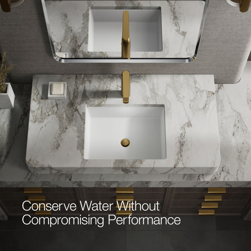 Avid Single-Handle Bathroom Sink Faucet, Vibrant Brushed Moderne Brass