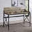Ciel Metal Base Writing Desk with Power Outlet