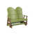 Kiwi Green Top/Antique Mahogany Base