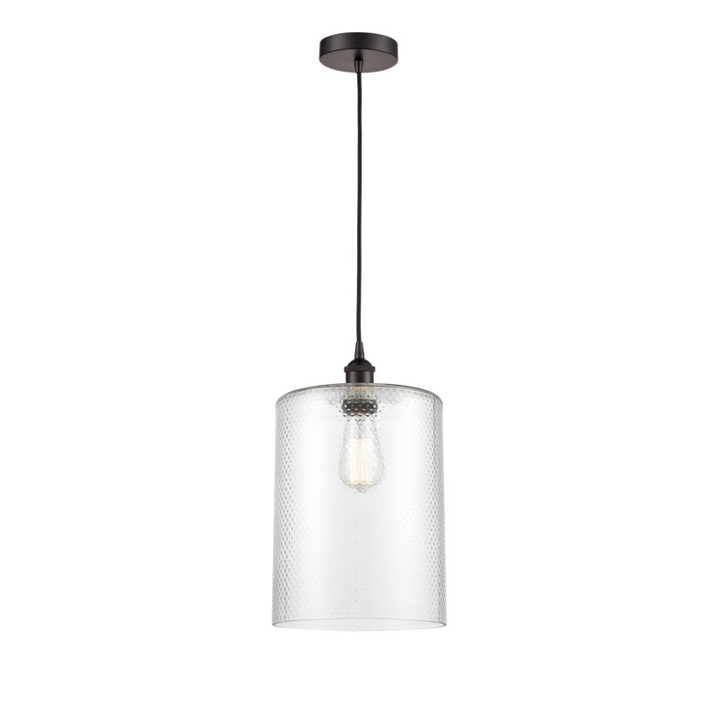 Karon 1 - Light Single Pendant, Clear, Oil Rubbed Bronze