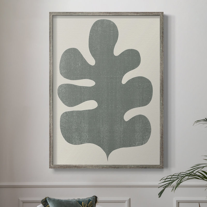 Palm Morph II, reproduction encadrée - bois massif, H 11 po x l 9 po