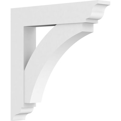 5"W x 36"D x 36"H Standard Thorton Signature Urethane Bracket with Traditional Ends, Primed Tan