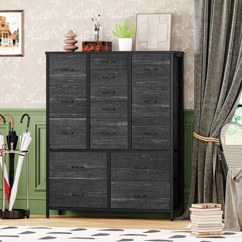 Storage Cabinet, Dark Grey/Black