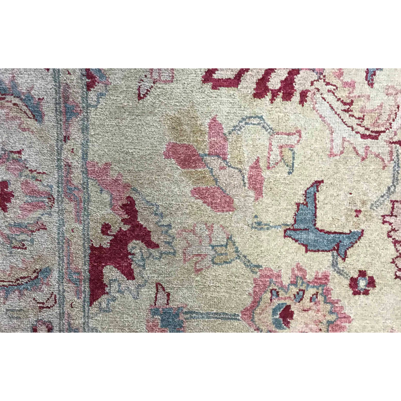 Hand-Knotted High-Quality Beige Area Rug