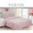 Pink Microfiber 3 Piece Quilt Set-93649168