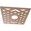 Médaillon de plafond en bois à chevrons percé 32 po x 8 pi 1/4 po x P 8 po-63412040-63412026