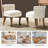 Jonnah Tufted Vanity Side Chair with Solid Wood Legs-696709291