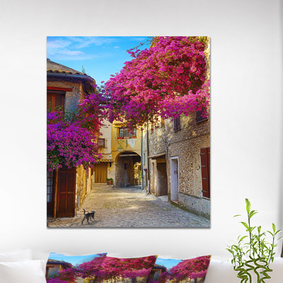 Paysage, vieille ville, Provence, photographie sur toile - Magnifique vieille ville