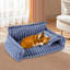 Canapé pour animal de compagnie avec housse lavable amovible, lit moelleux pour chat avec coussin pour animaux de compagnie-1578189563
