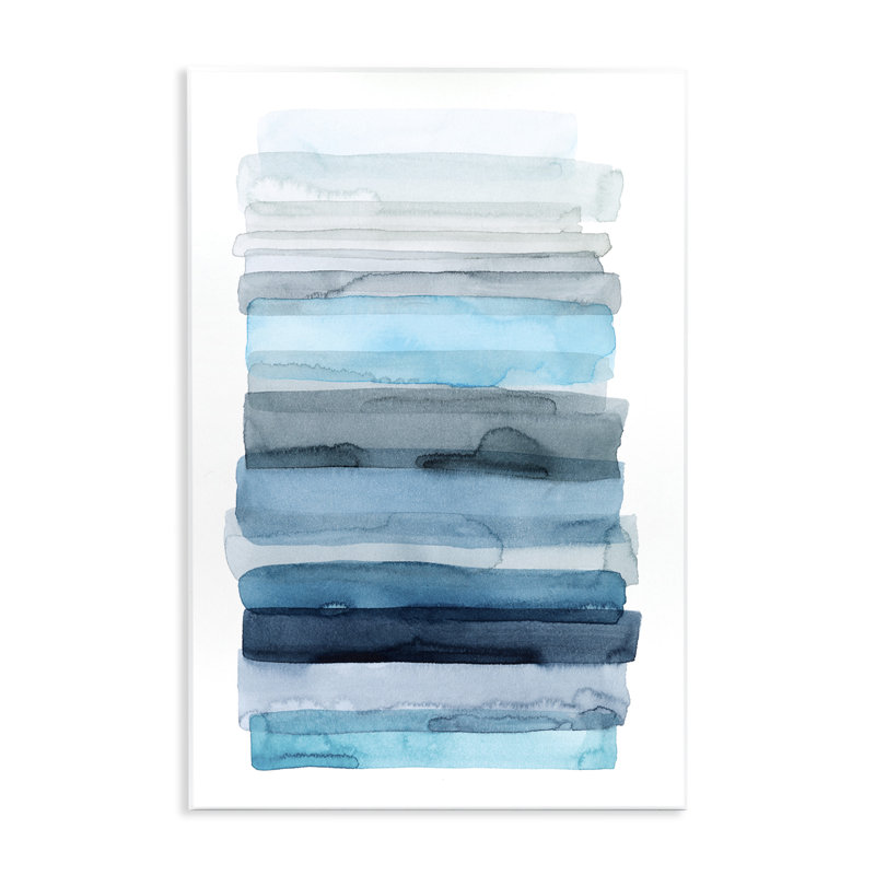 «Blue Inspired Water» par Grace Popp, H 19 po x l 13 po