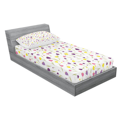 Microfiber Floral Sheet Set