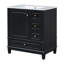 Meuble-lavabo 30 po avec lavabo, une porte avec tablette et trois tiroirs-830943989