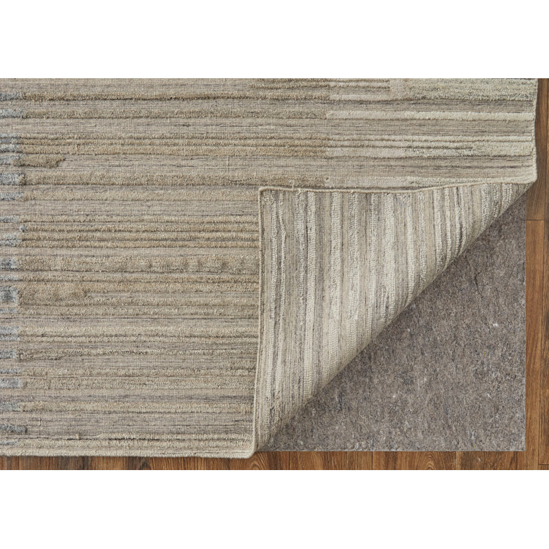 Elias Modern Abstract Brown Area Rug, Rectangle 2' x 3'