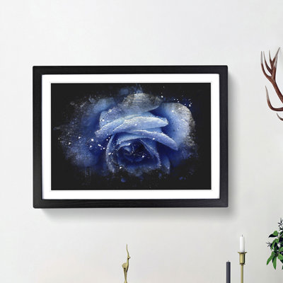 Blue Rose - Picture Frame Painting Print