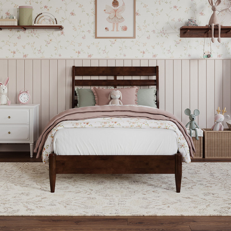 Lit pour enfant Areya Bed, Noyer, Simple
