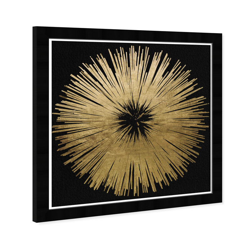 Soleil levant, impression d’art graphique encadrées sur papier, H 24 po x l 24 po x P 0,5 po